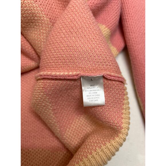 Altar'd State Women's Pink Color Block Geometric Pullover Sweater. Size L - Picture 5 of 5